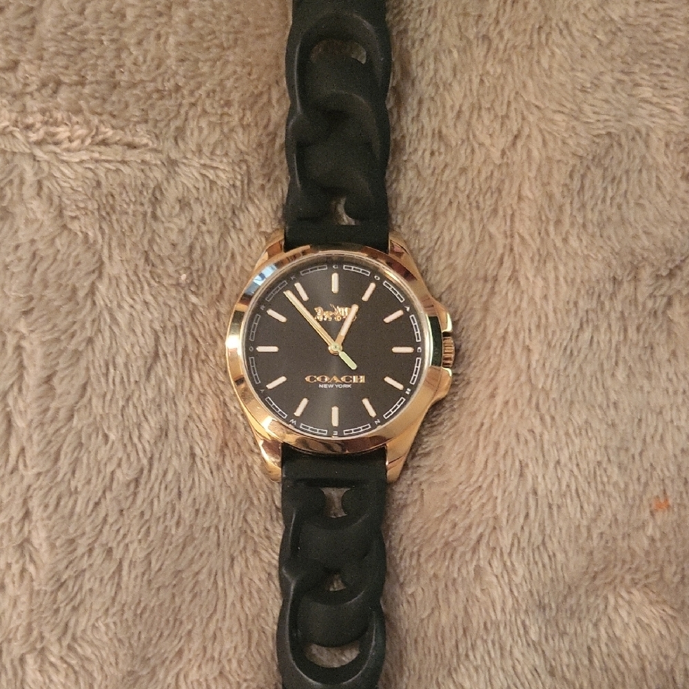Coach Black and Gold Womens Watch
